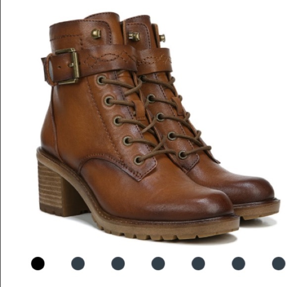 ZODIAC Gemma Lace Up Block Heel Boot SZ 7.5 - Picture 1 of 9